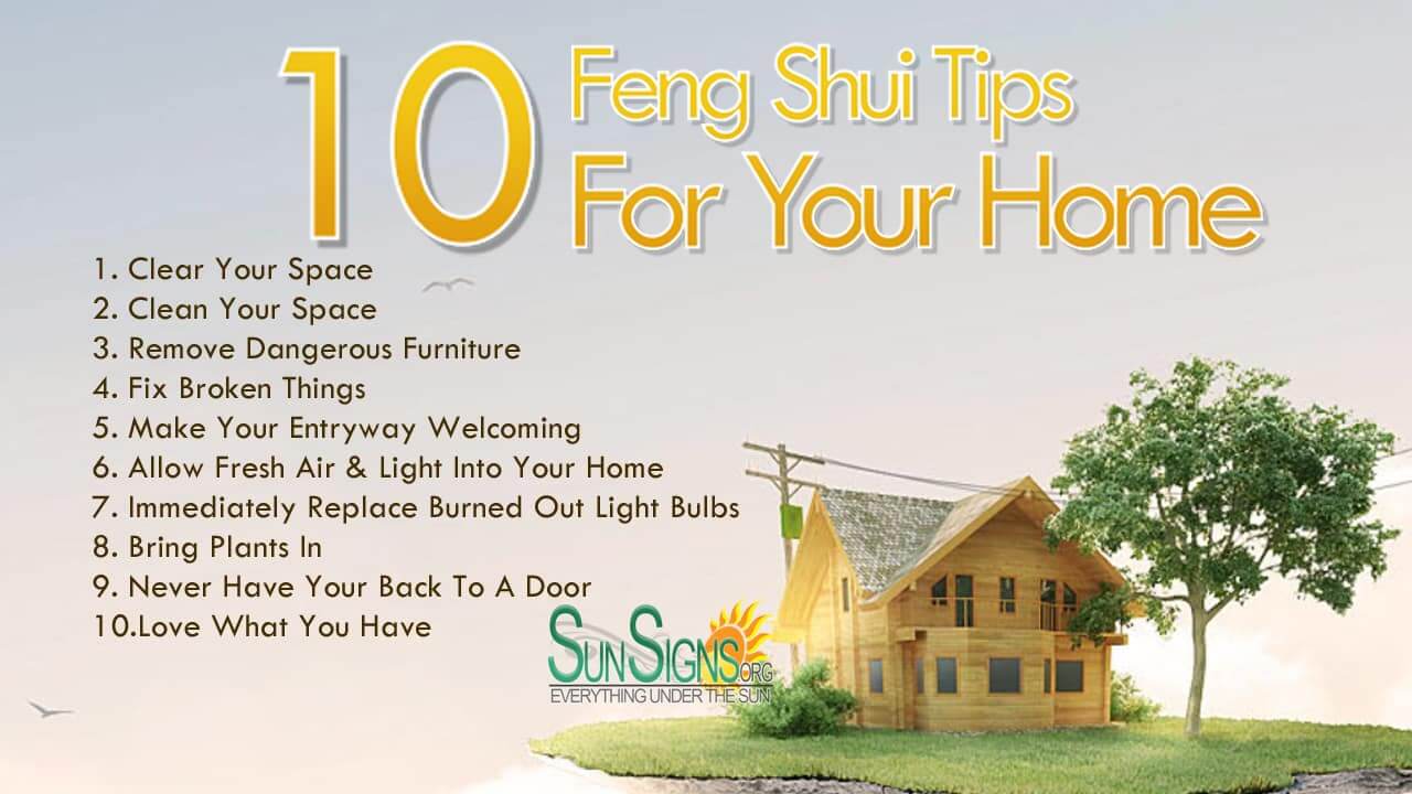 10 Quick Feng Shui Tips For Your Home Sun Signs