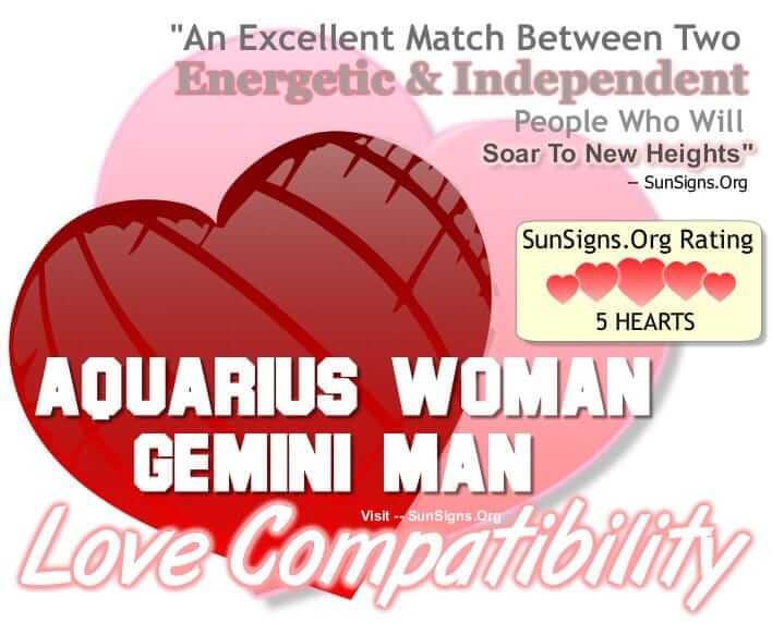 Aquarius Woman And Gemini Man An Energetic And Excellent Match Sun