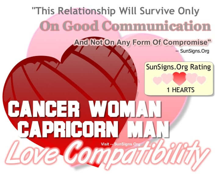 cancer man dating capricorn woman
