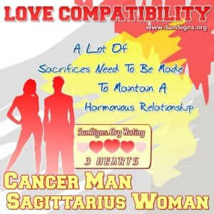 Cancer Man And Sagittarius Woman Love Compatibility SunSigns Org