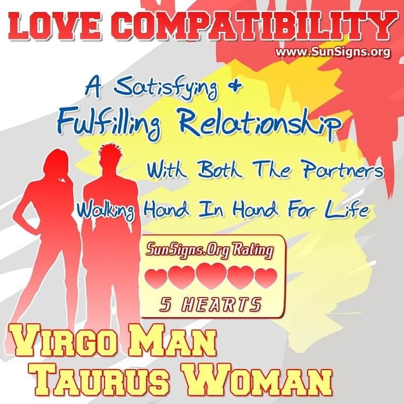 Virgo Man And Taurus Woman Love Compatibility Sun Signs