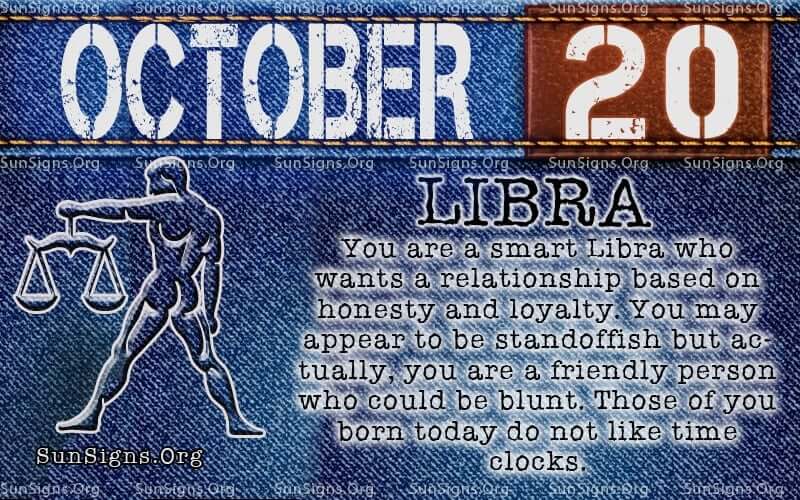 October 20 Birthday Horoscope Personality Sun Signs