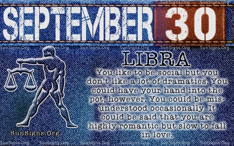 September 30 Birthday Horoscope Personality Sun Signs