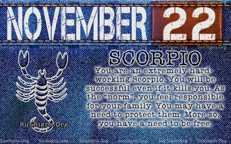 November 22 Birthday Horoscope Personality Sun Signs