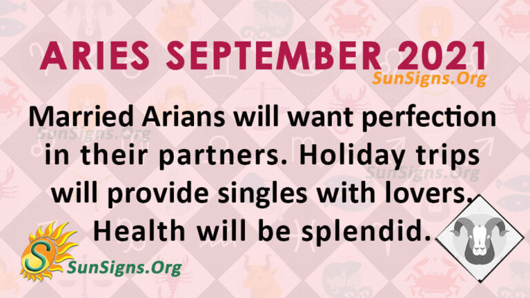 Aries September Monthly Horoscope Predictions Sunsigns Org