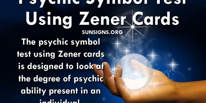 psychic zener card test