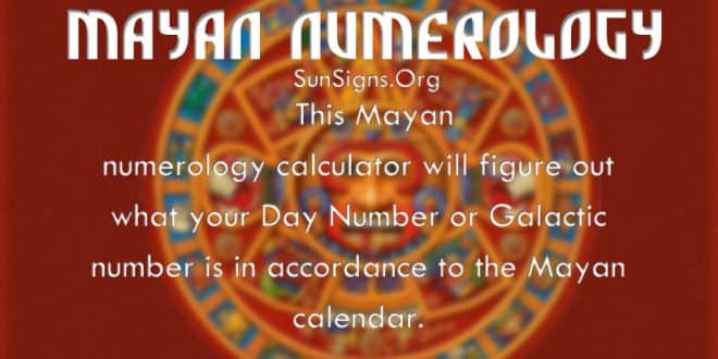 mayan numerology