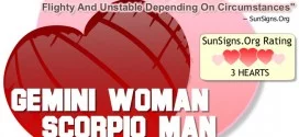 gemini woman scorpio man