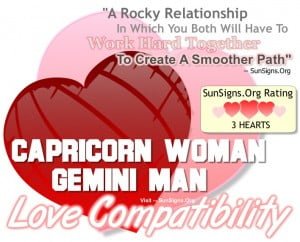 Capricorn Woman And Gemini Man - A Rocky Relationship - SunSigns.Org
