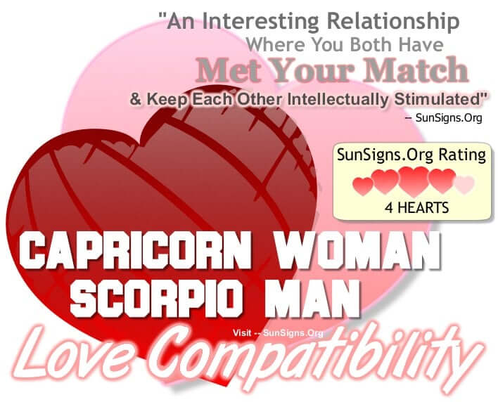 Capricorn Woman And Scorpio Man An Interesting And Intellectual Match