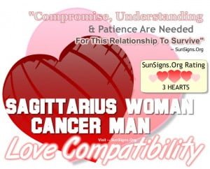 Sagittarius Woman Cancer Man 300x242 