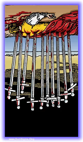 ten of swords reversed