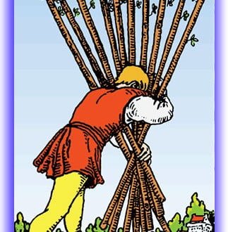 ten of wands upright