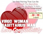 Virgo Woman Sagittarius Man 150x121 