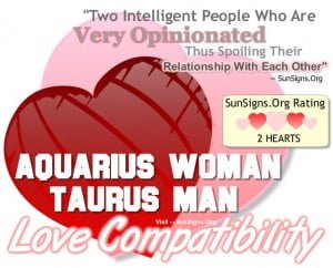 Aquarius Woman And Taurus Man - An Opinionated Match - SunSigns.Org