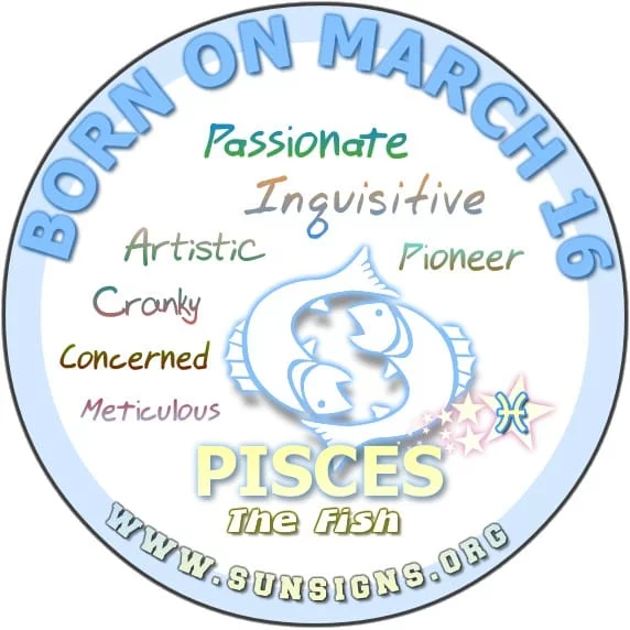 16 mars bursdag personality