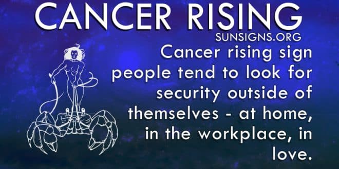 Cancer Rising people are introverts and take quite a while to warm up to someone.