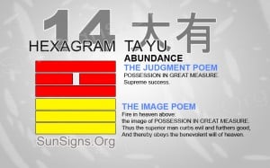 I Ching 14 meaning - Hexagram 14 Abundance