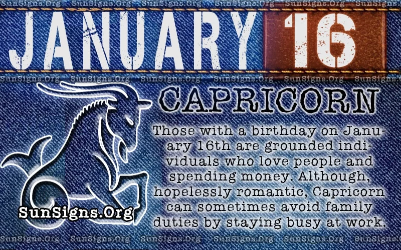 January 16 birthday