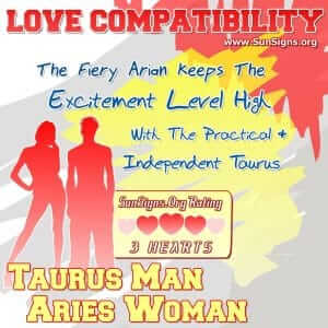 Taurus Man And Aries Woman Love Compatibility - SunSigns.Org