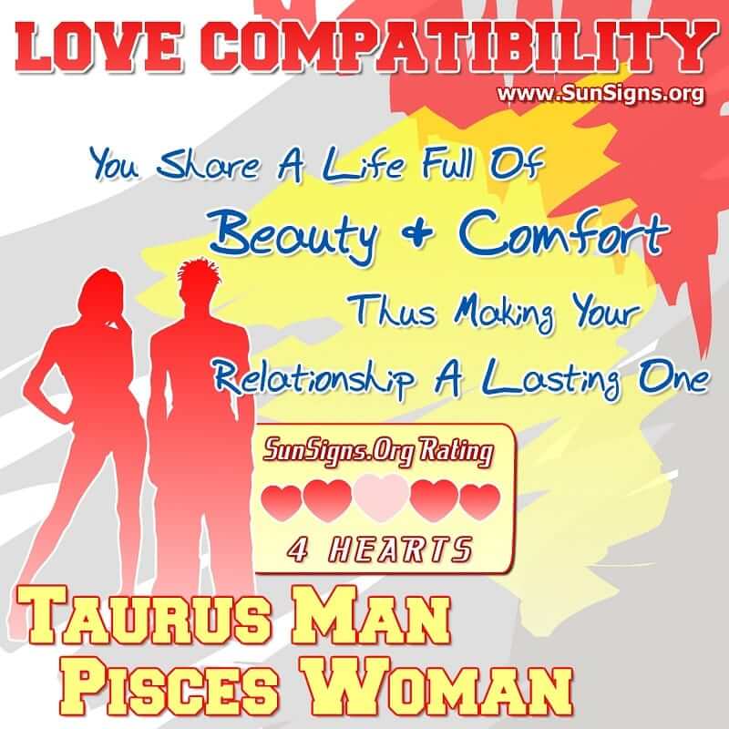 Taurus Man And Pisces Woman Love Compatibility