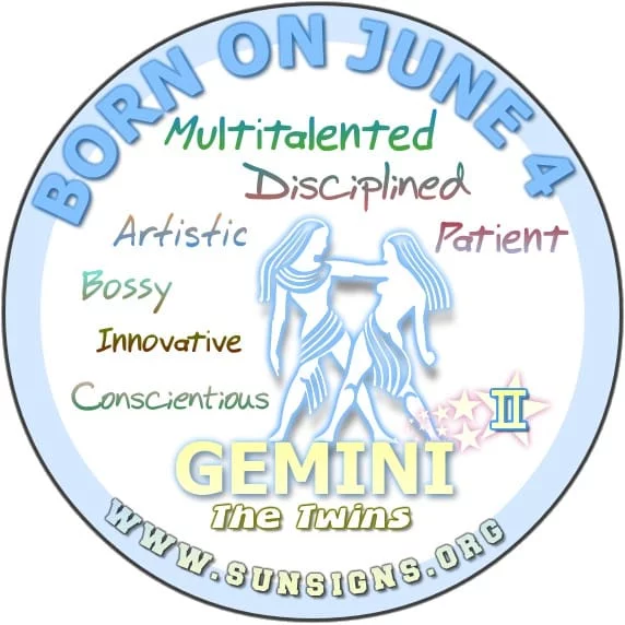 4 june birthday gemini