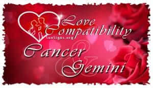 Cancer Gemini Love Compatibility - SunSigns.Org