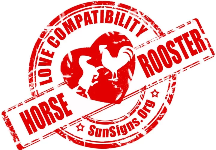 Chinese Horse Rooster Compatibility. The horse and rooster relationship has a good chance of being successful.