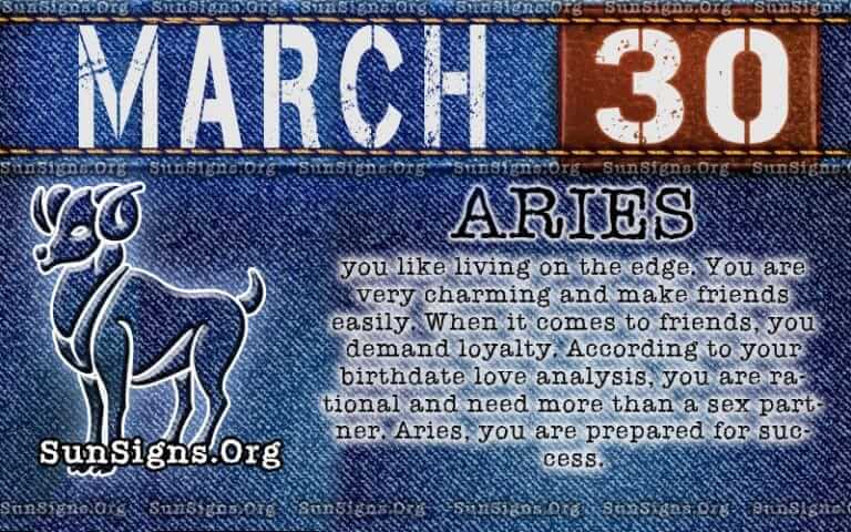 March 30 Zodiac Horoscope Birthday Personality - SunSigns.Org