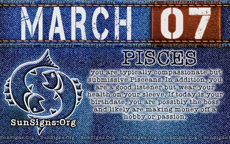 March 7 Zodiac Horoscope Birthday Personality - SunSigns.Org