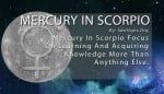 Mercury In Scorpio Meaning: Persistent And Observant - SunSigns.Org