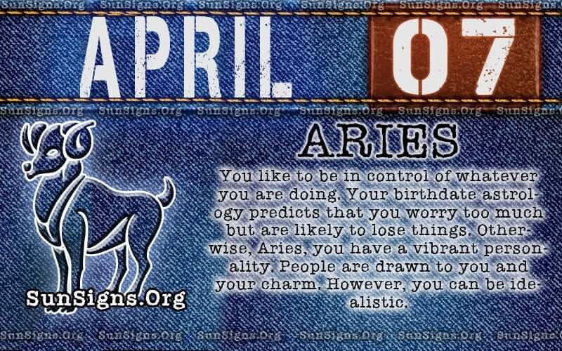 April 7 Zodiac Horoscope Birthday Personality