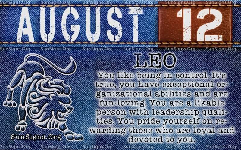 August 12 Zodiac Horoscope Birthday Personality - SunSigns.Org