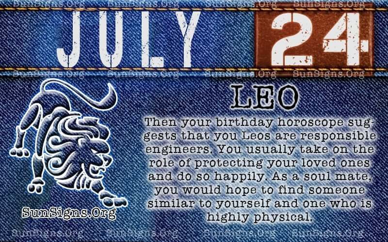 July 24 Zodiac Horoscope Birthday Personality  SunSigns.Org