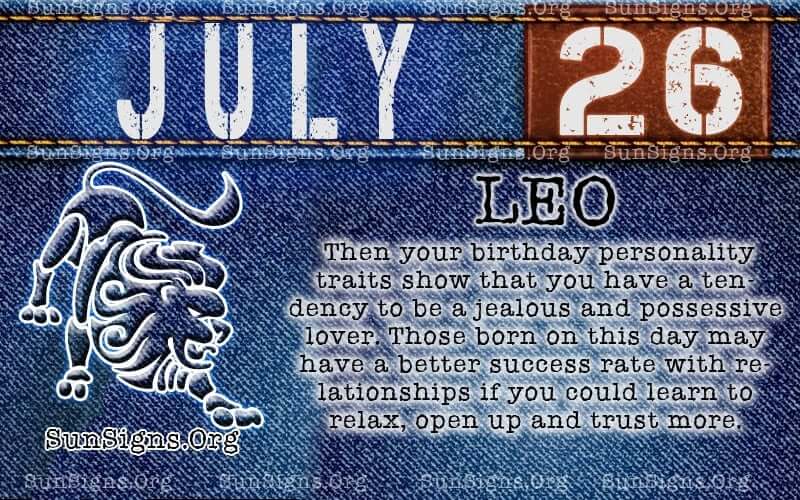 July 26 Zodiac Horoscope Birthday Personality - SunSigns.Org