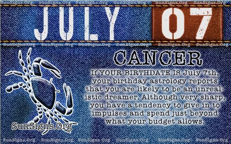 July 7 Zodiac Horoscope Birthday Personality SunSigns Org