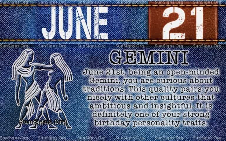June 21 Zodiac Horoscope Birthday Personality - SunSigns.Org