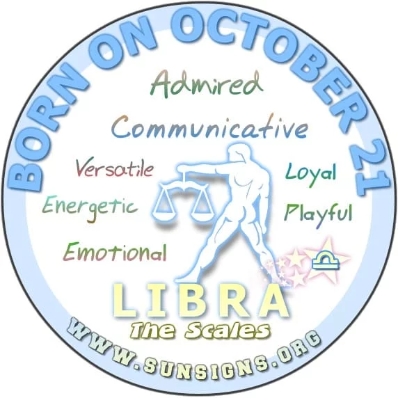 IF YOUR BIRTHDAY IS ON OCTOBER 21, you are a loyal Libra.