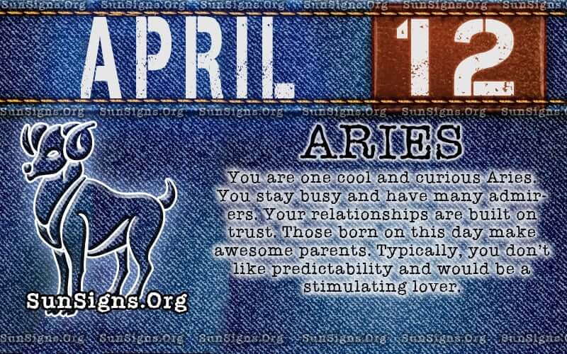 April 12 Birthday Horoscope Personality