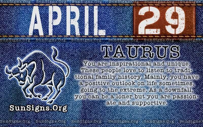 April 29 Zodiac Horoscope Birthday Personality - SunSigns.Org