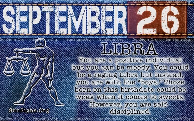 September 26 Zodiac Birthday Horoscope Personality SunSigns Org