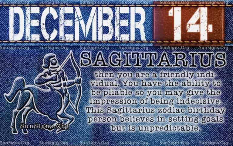 December 14 Zodiac Horoscope Birthday Personality SunSigns Org