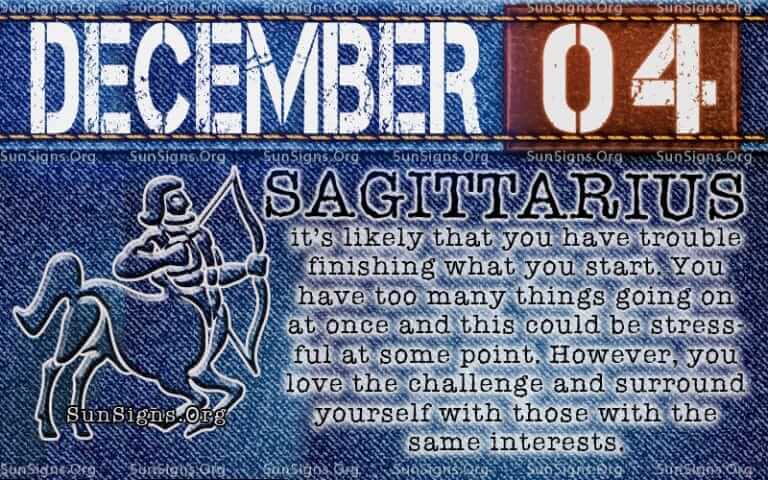 December 4 Zodiac Horoscope Birthday Personality - SunSigns.Org