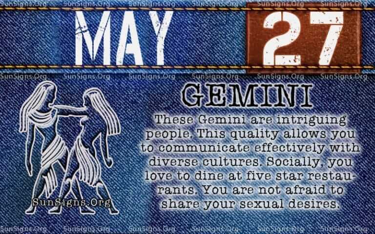 What Is May 27 Zodiac Sign