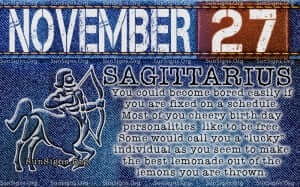 November 27 Zodiac Horoscope Birthday Personality - SunSigns.Org