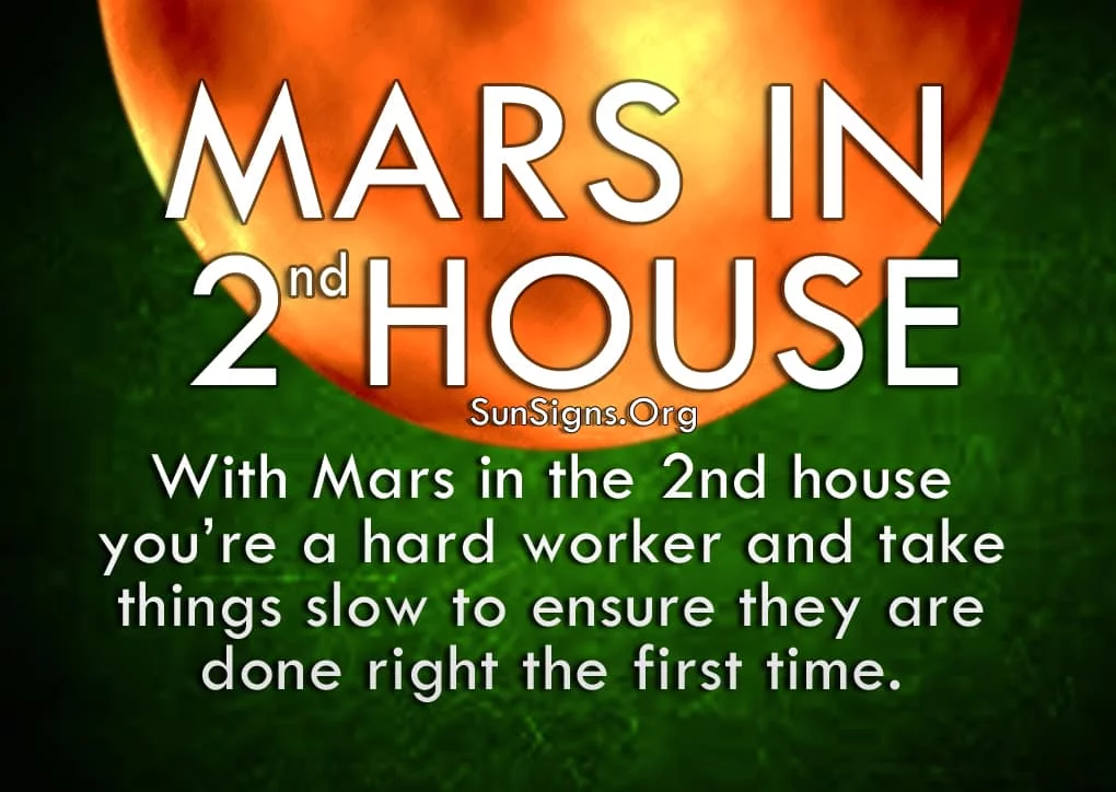 The Mars in 2nd house