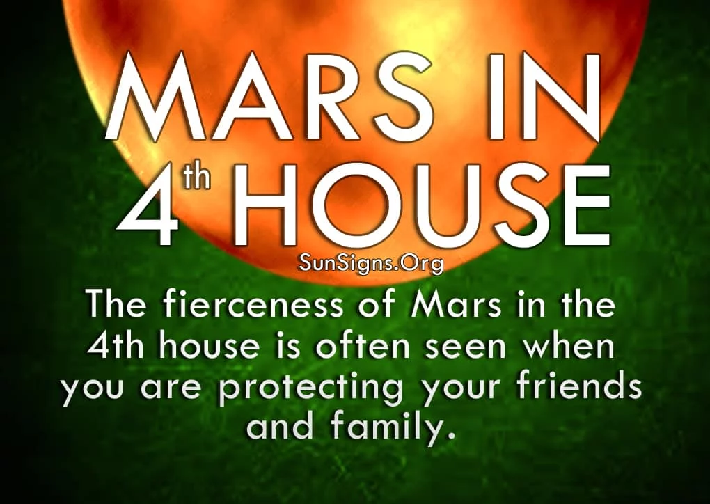 The Mars In 4th House