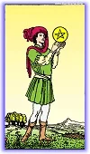 page of pentacles