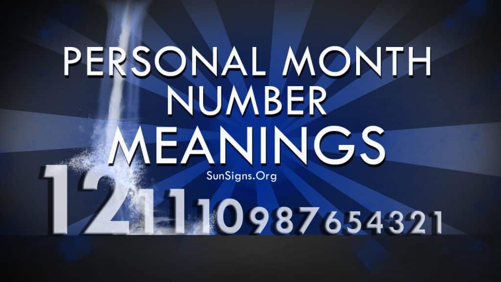 Personal Month Number Meanings