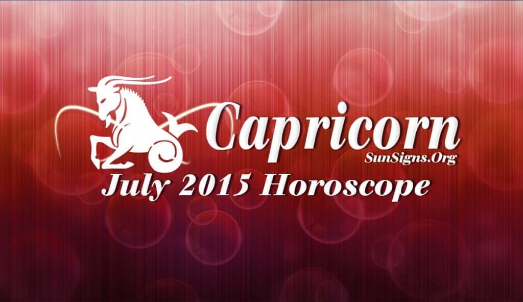 July 2015 Capricorn Monthly Horoscope